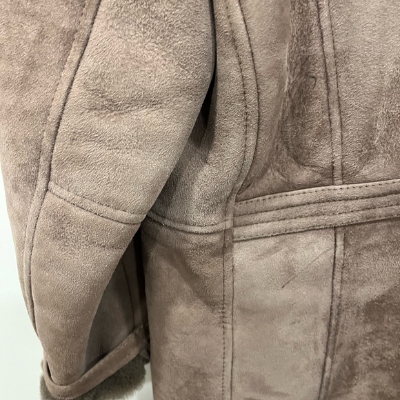 Vintage Shearling Coat Men SIZE 42 Brown Winnipeg Leather Canada - Picture 10 of 16